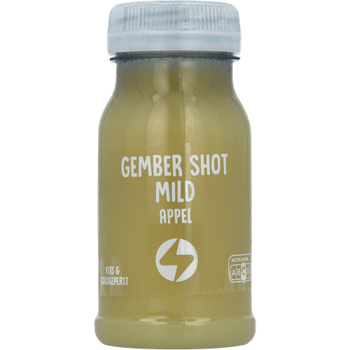 Mild shot appel gember citroen