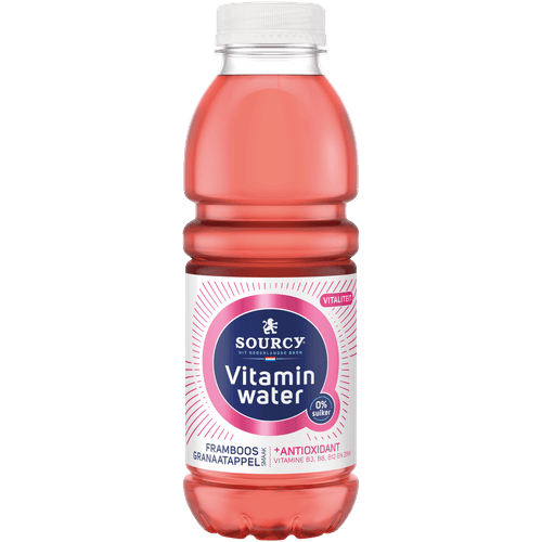 Sourcy Vitaminwater framboos-granaatappel