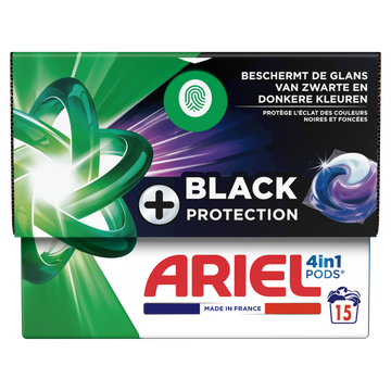 Ariel 4in1 Pods Zwart Wasmiddel 15 Capsules