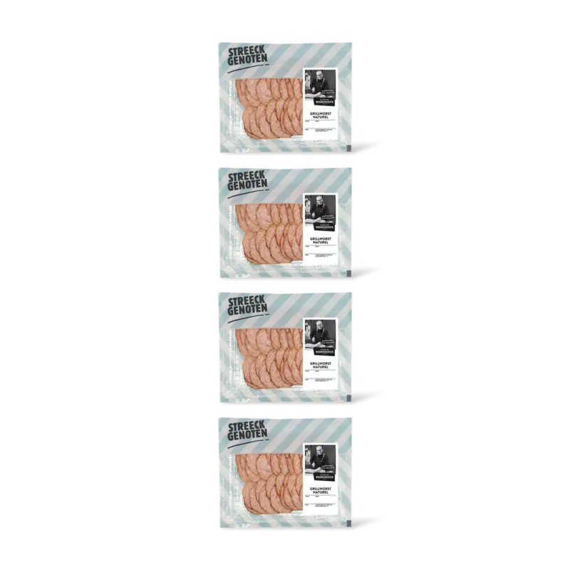 Streeckgenoten Grillworst naturel 4-pack