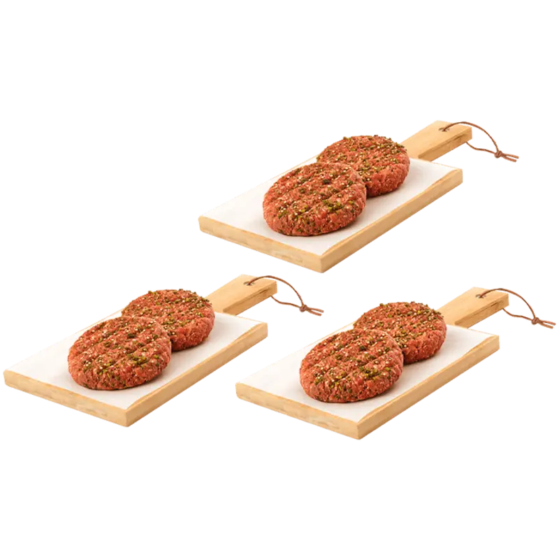 AH Greenfields Beefburger jalapeno 3-pack