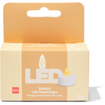 HEMA Theelichten LED 2 stuks incl. batterijen