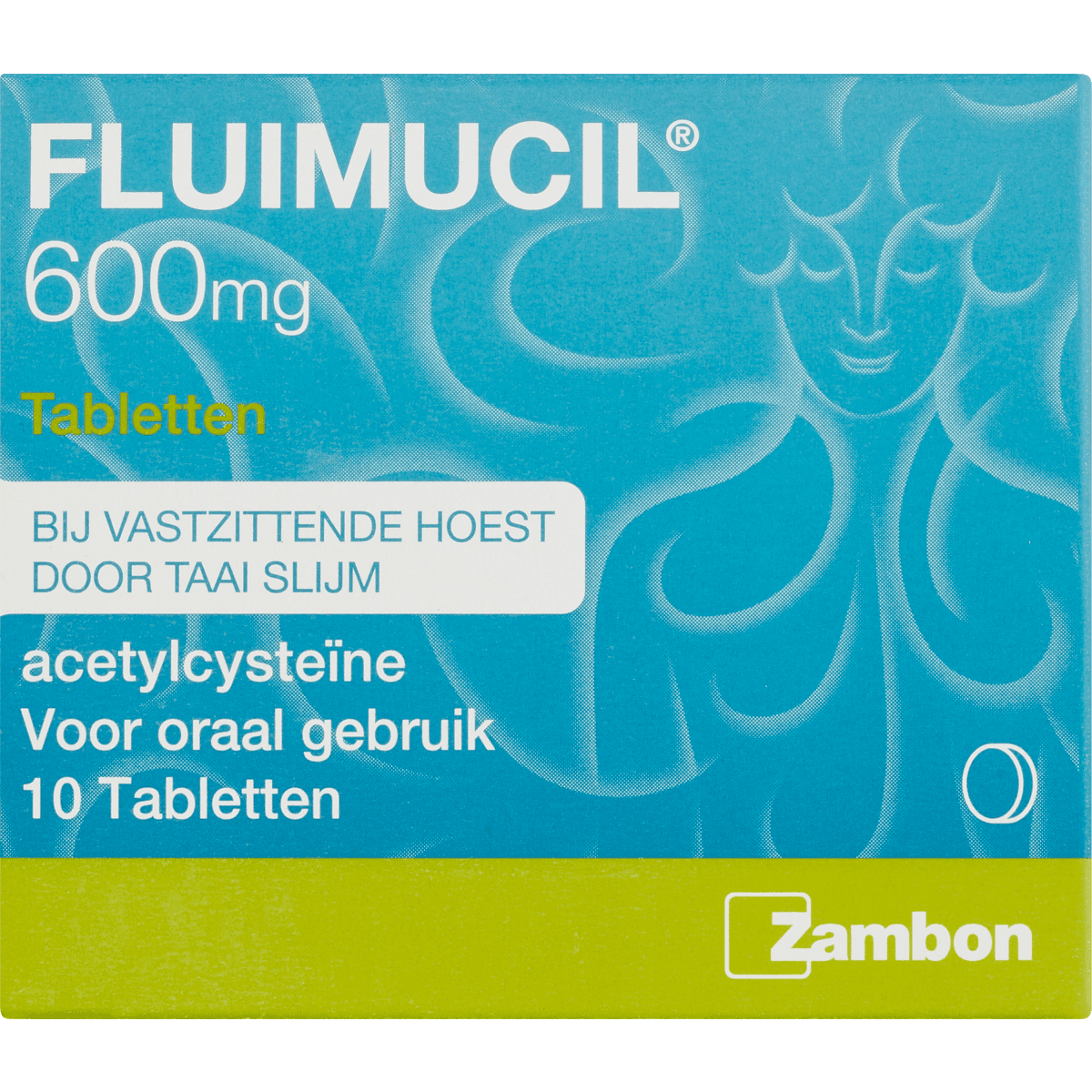 Fluimucil 600 MG Acetylcyste Tabletten 100 stuks