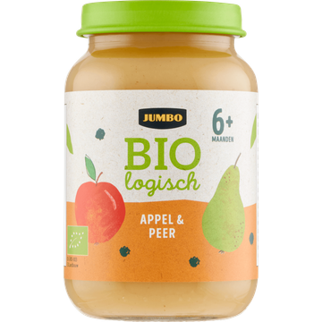 Jumbo Biologisch Babyvoeding Appel & Peer 6+ Maanden 190 g
