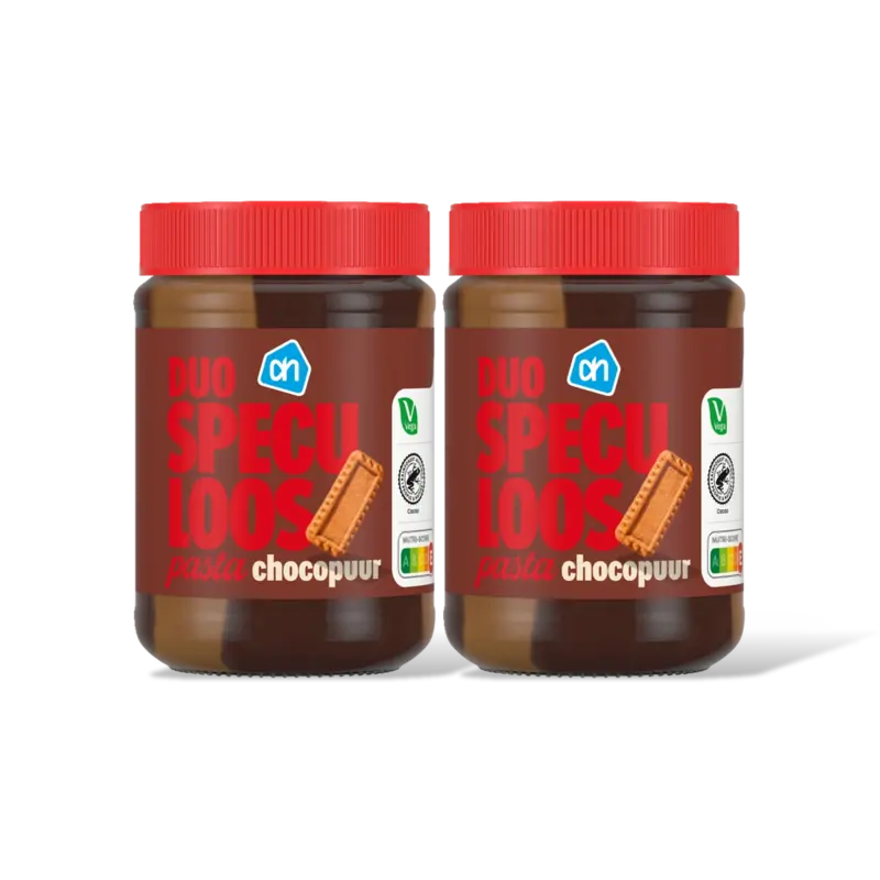 AH Duo speculoos pasta chocopuur 2-pack