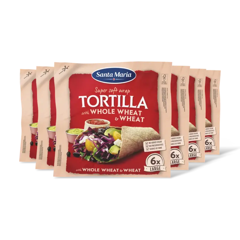 Santa Maria Tortilla wraps volkoren 6x large 6-pack