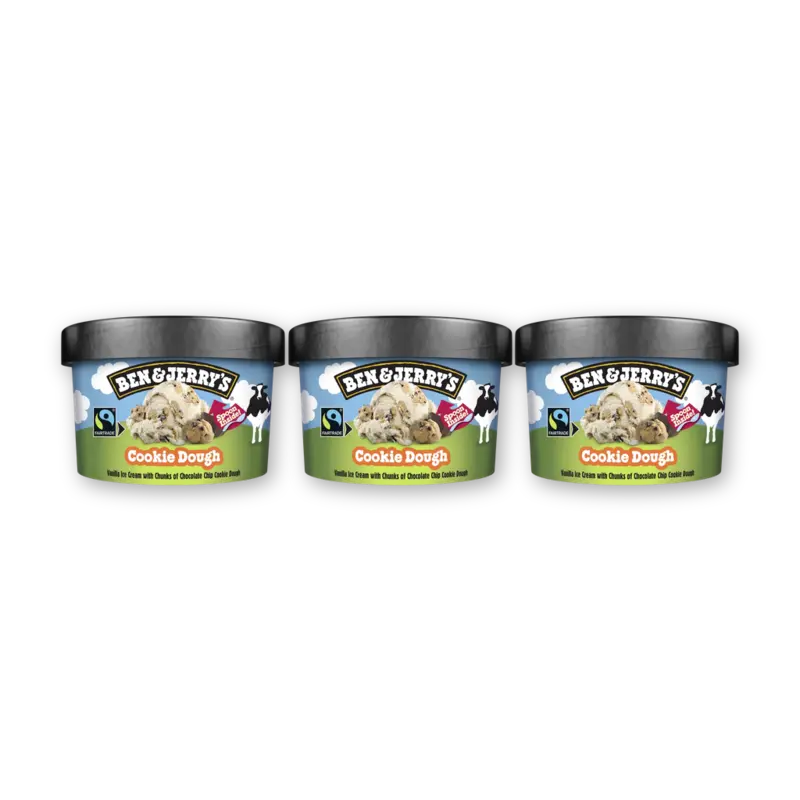 Ben & Jerry's Cookie dough 3-pack