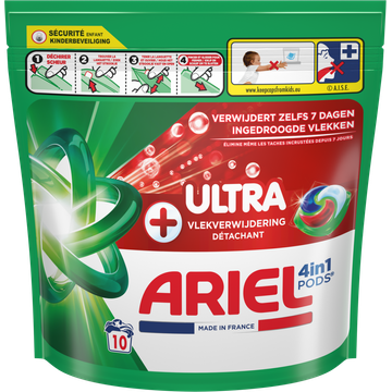 Ariel All-in-1 Pods Wasmiddel +Ultra, 10 Wasbeurten