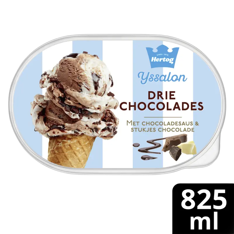 Hertog Ijssalon drie chocolades