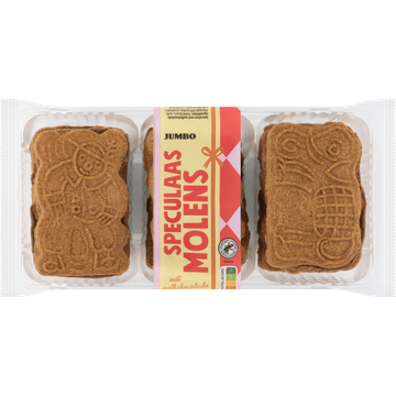 Jumbo Speculaas Molens met Melkchocolade 375 g