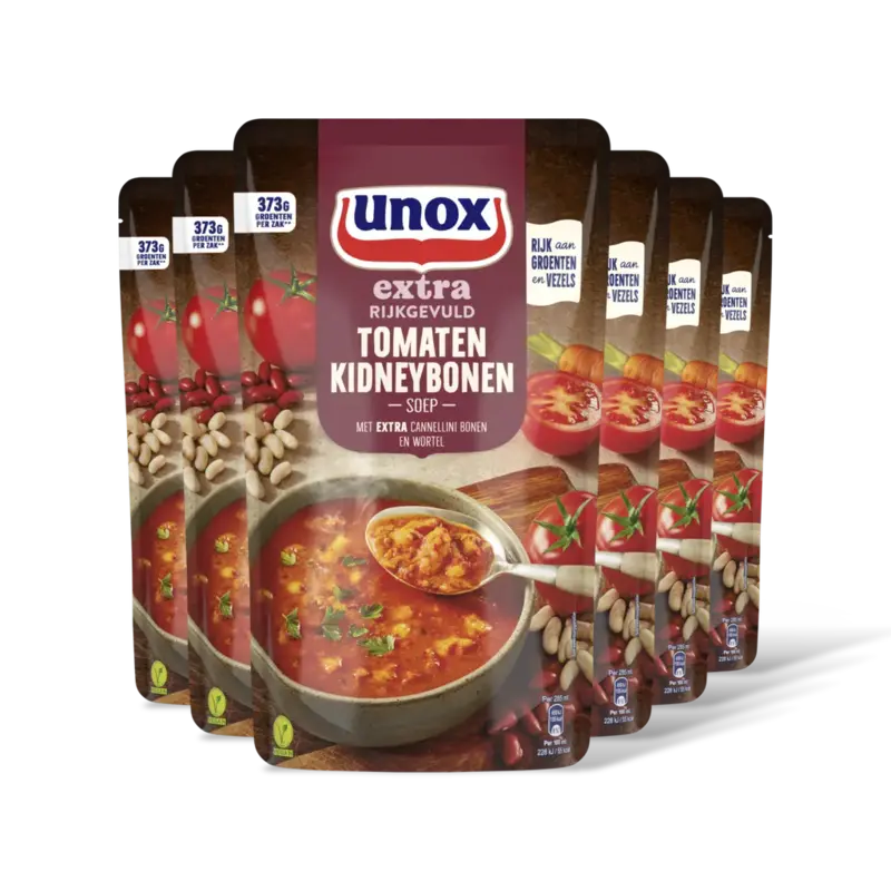 Unox Unox Tomaat kidneybonensoep 6-pack