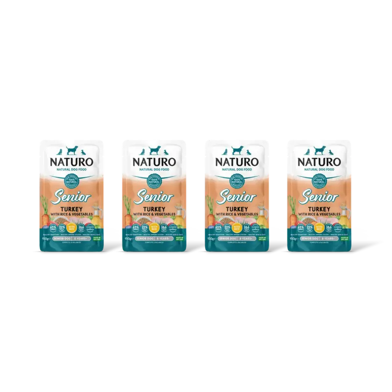 Naturo Senior turkey & rice 4-pack
