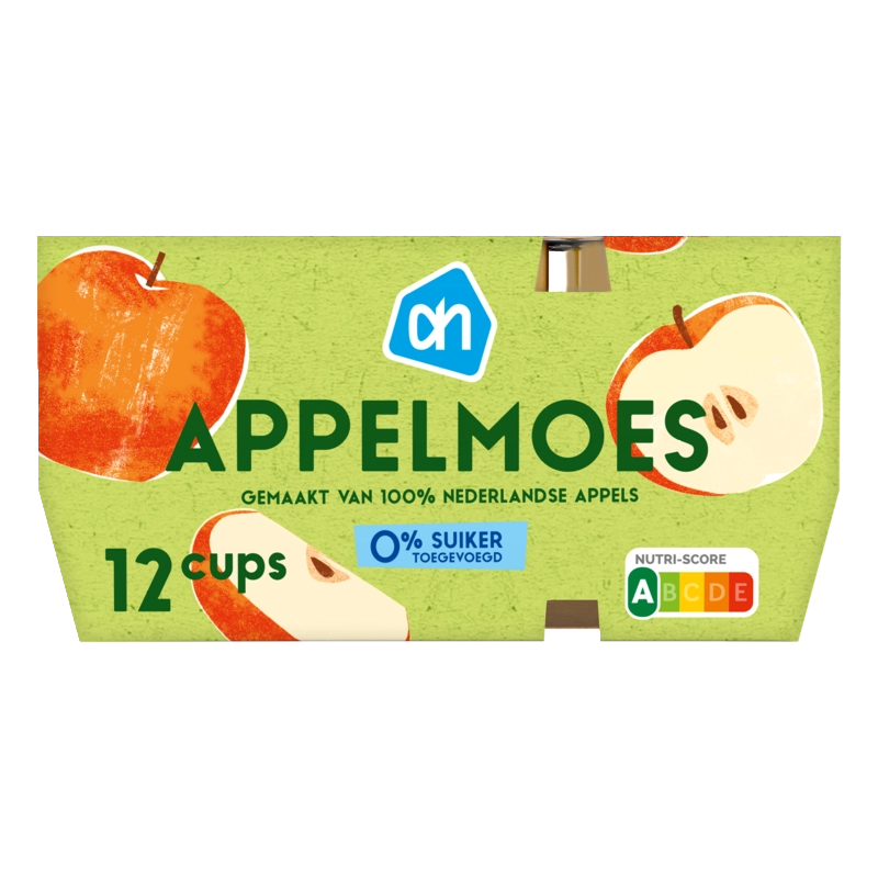 AH Appelmoes 0% suiker toegevoegd 12-pack