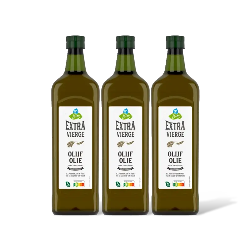 AH Biologisch Olijfolie extra vierge 3-pack