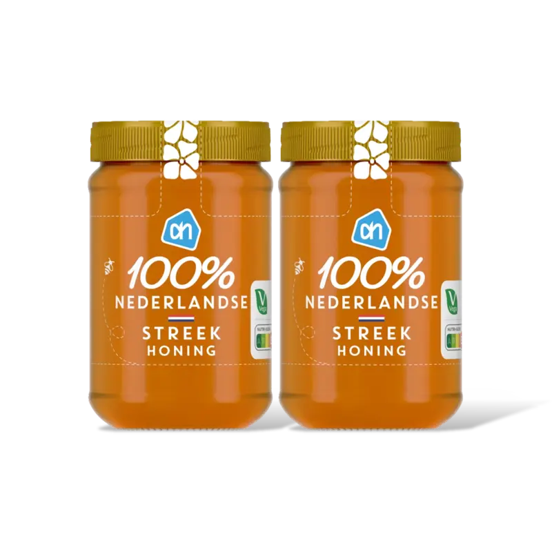 AH 100% Nederlandse streekhoning 2-pack