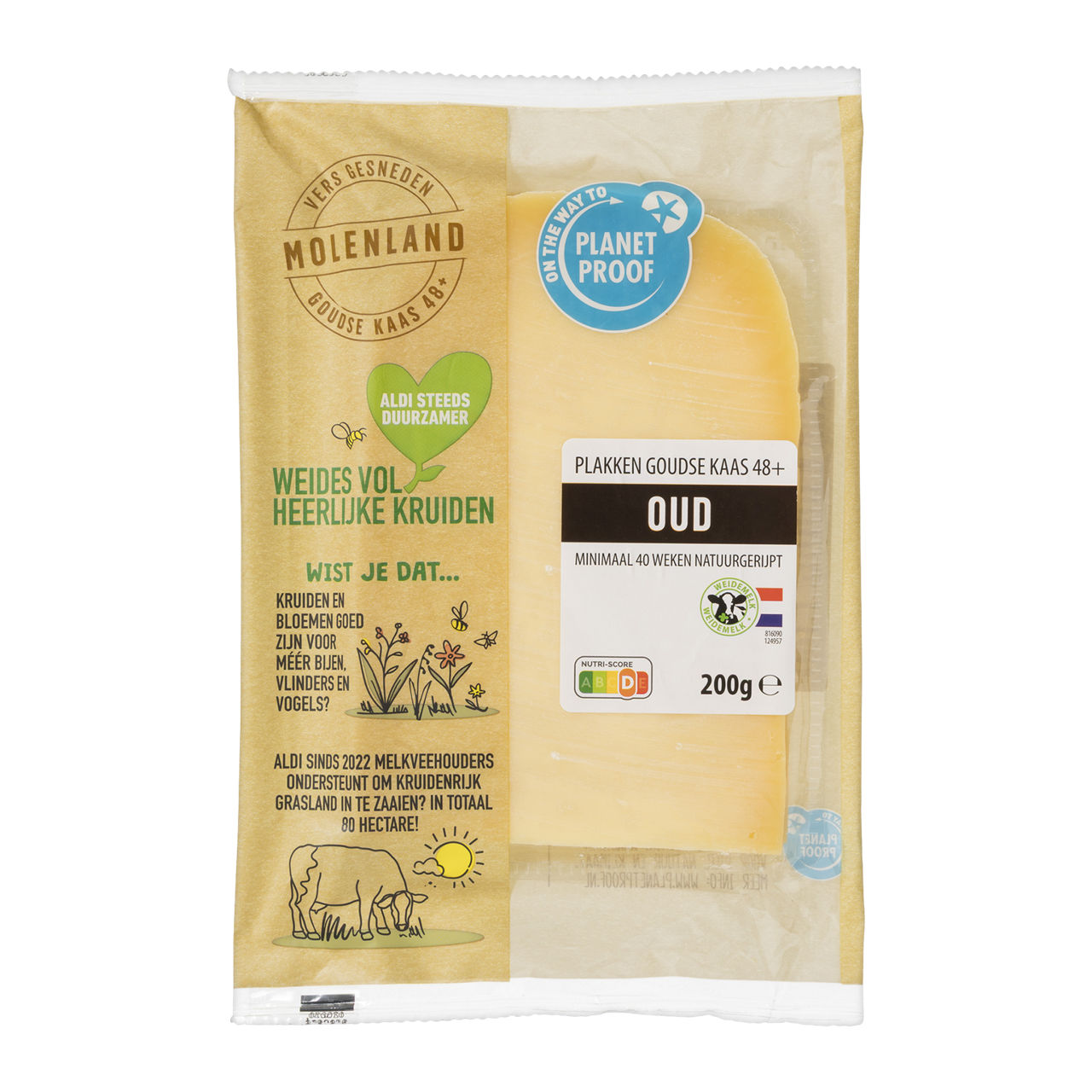 Goudse kaas oud 48+ plakken
