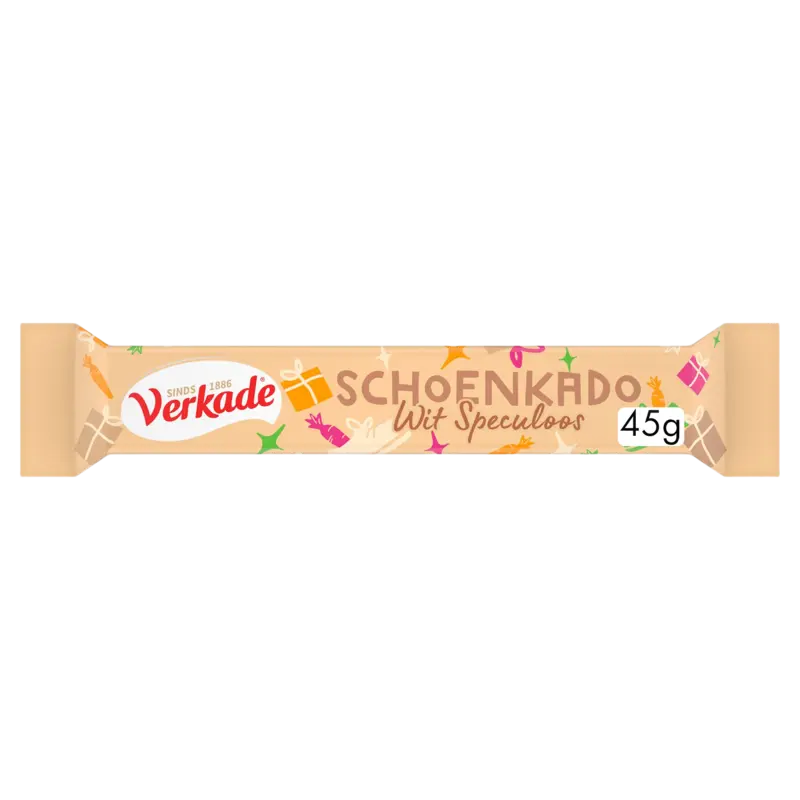 Verkade Schoenreepje wit met speculaas