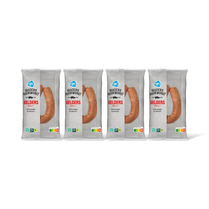 AH Gelderse slagersrookworst 4-pack