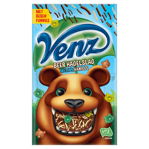 Venz Hagelslag beer melk/vanille