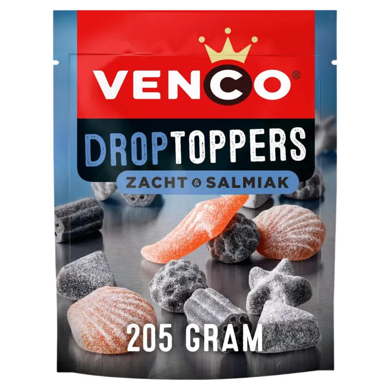 Venco Droptoppers zacht & salmiak