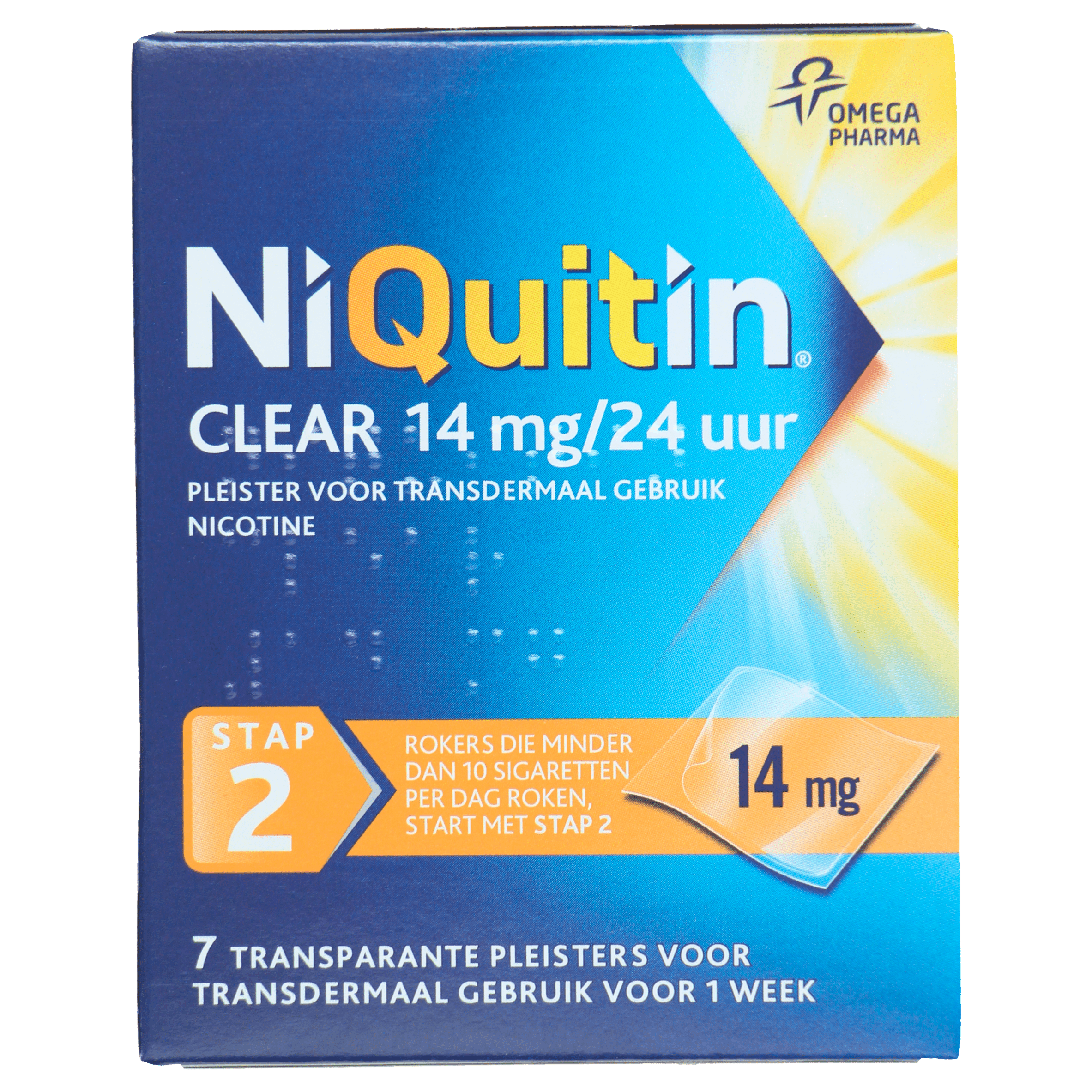 Niquitin Clear 14mg pleisters