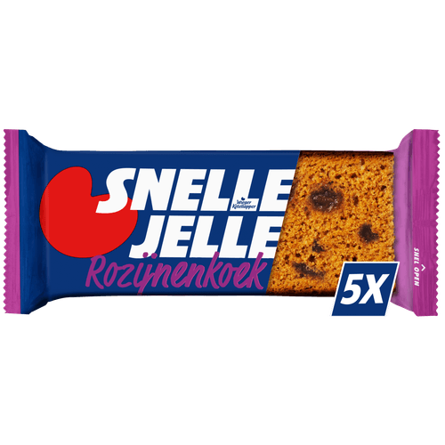Snelle Jelle Ontbijtkoek rozijnen 5 stuks