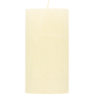 HEMA Rustieke Kaars Ivoor - 13 x 7 cm