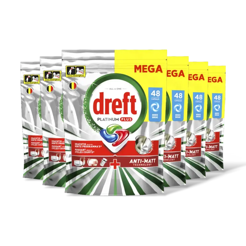 Dreft Platinum+ vaatwastabletten original 6pck