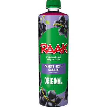 RAAK Vruchtensiroop Zwarte Bessen 750ML
