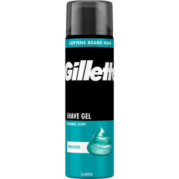Gillette Classic Sensitive Scheergel, 200ml