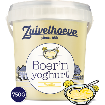 Zuivelhoeve Boer'n yoghurt® Vanille 750 g