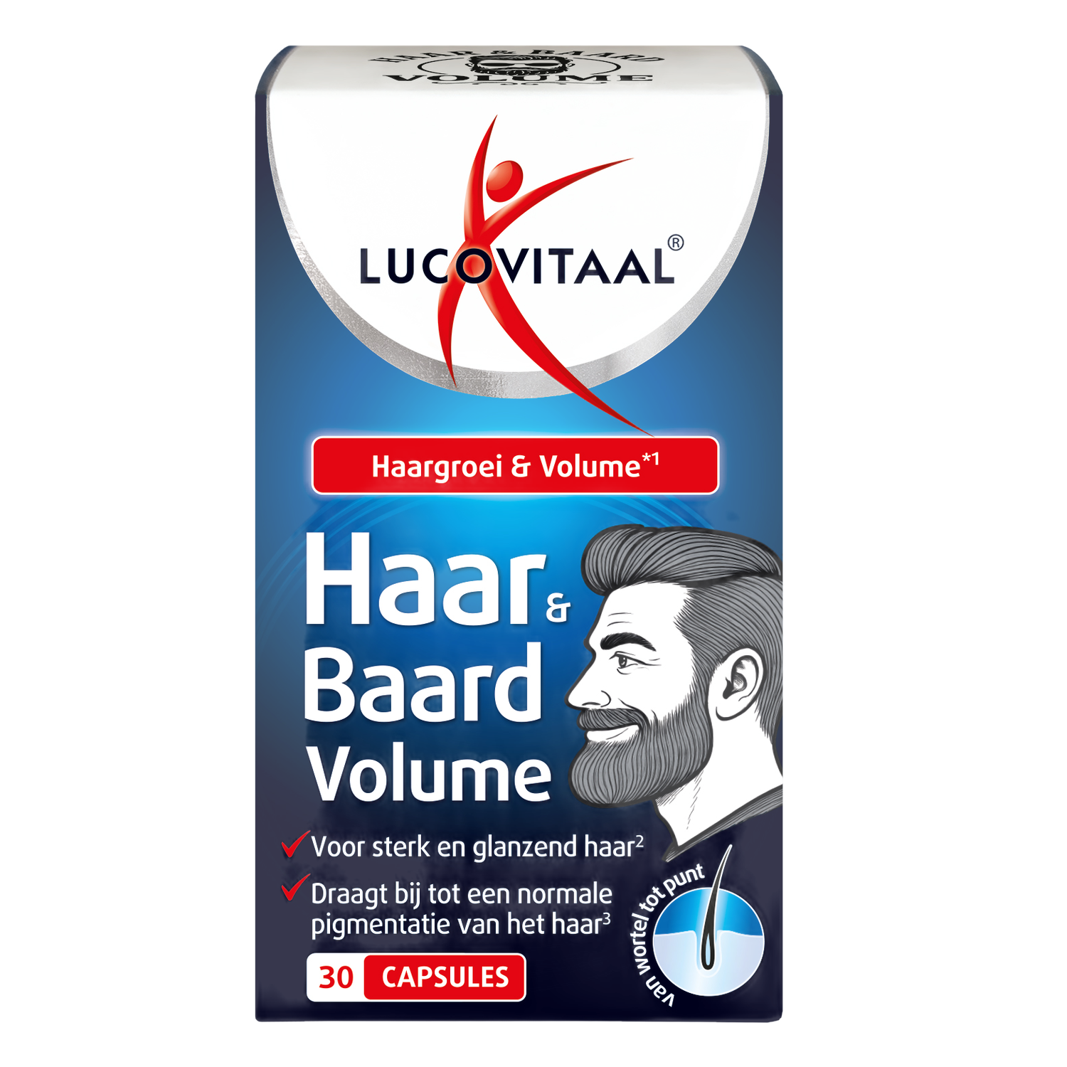 Lucovitaal Haar & Baard Volume 30 Stuks