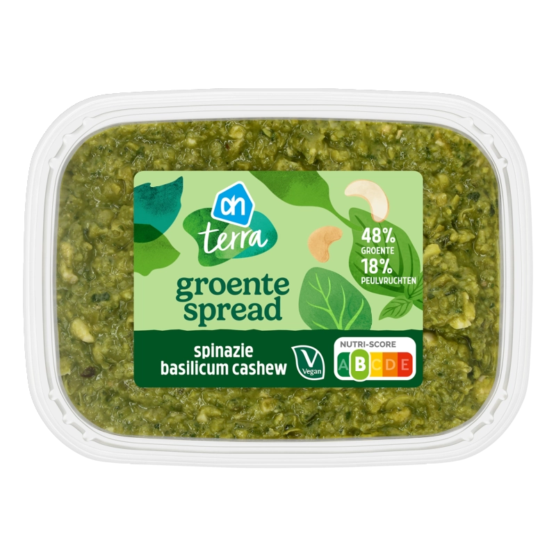 AH Terra Groentespread spinazie basilicum cashew
