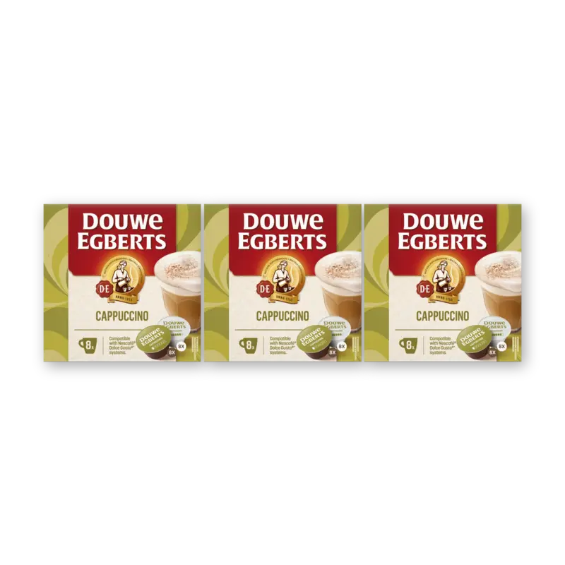 Douwe Egberts Dolce gusto cappuccino 3-pack