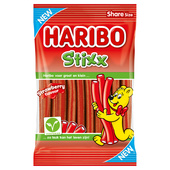 Haribo snoep stixx strawberry