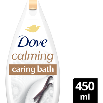 Dove Calming Caring Bath Badcrème Sheaboter & Vanille 450 ml