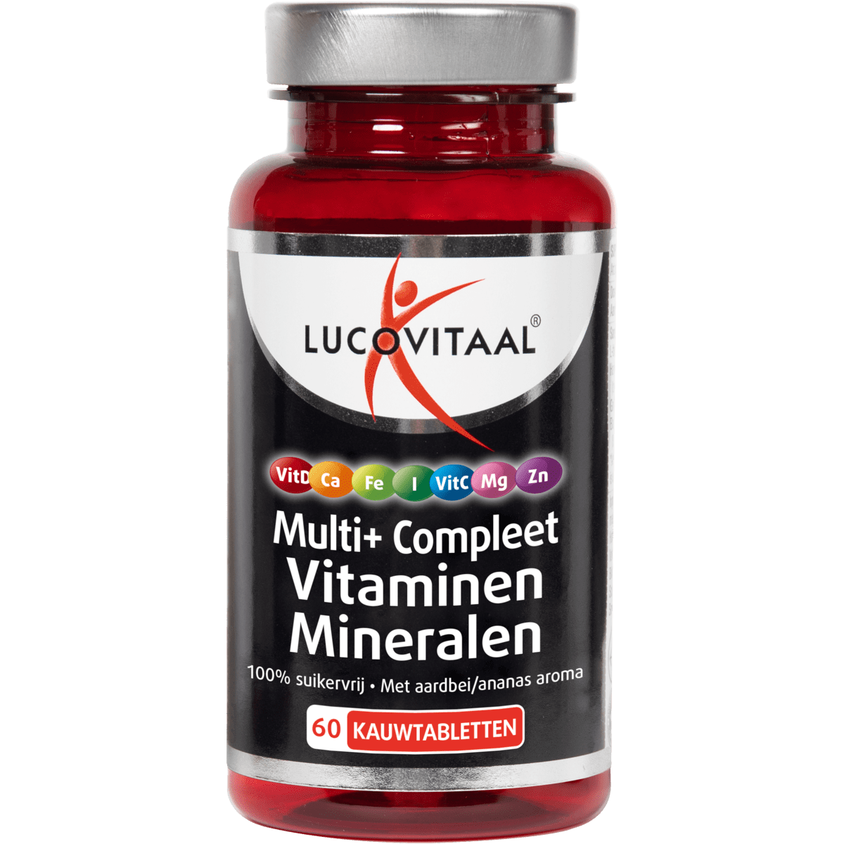 Multi+ Compleet Vitaminen Mineralen  Suikervrij Kauwtabletten 60 stuks