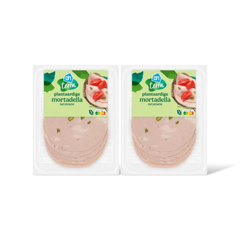 AH Terra Plantaardige mortadella met pistache 2pk