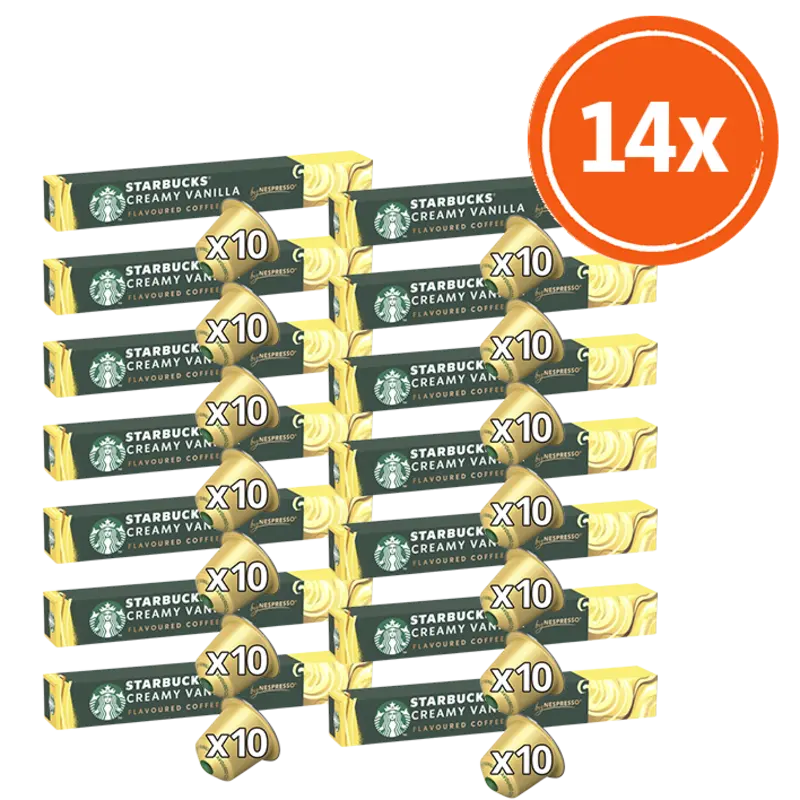 Starbucks Nespresso creamy vanilla capsule 14-pack