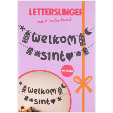 Letterslinger Sint met 6 Meter Koord