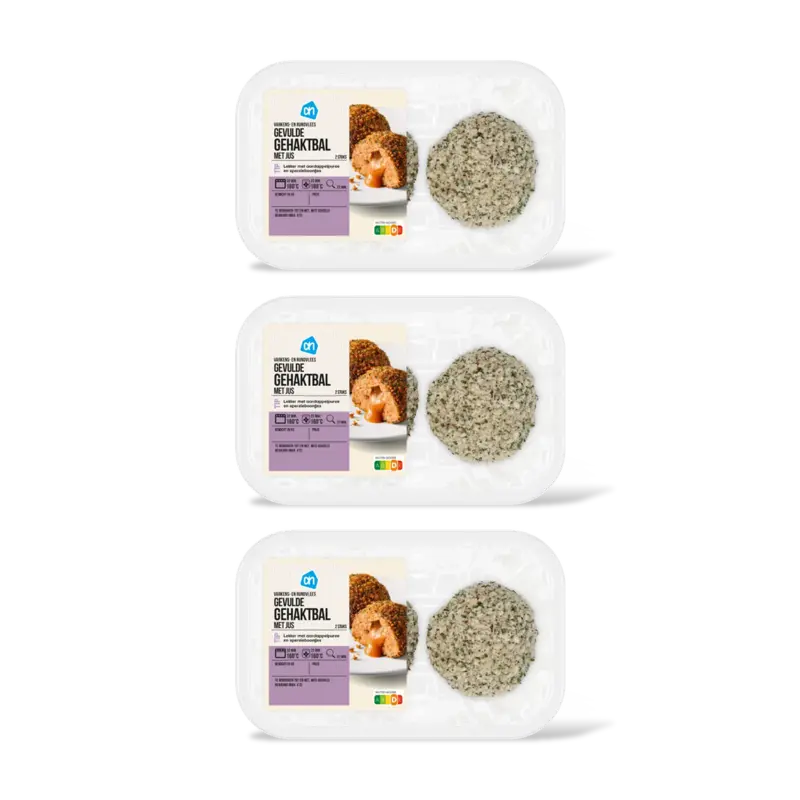 AH Gevulde gehaktballen met jus 3-pack