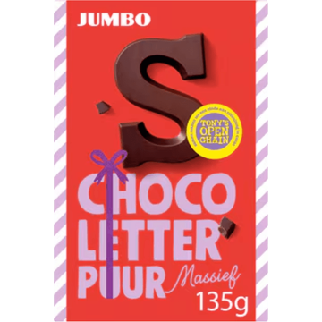 Jumbo Chocoletter S Puur Massief 135 g