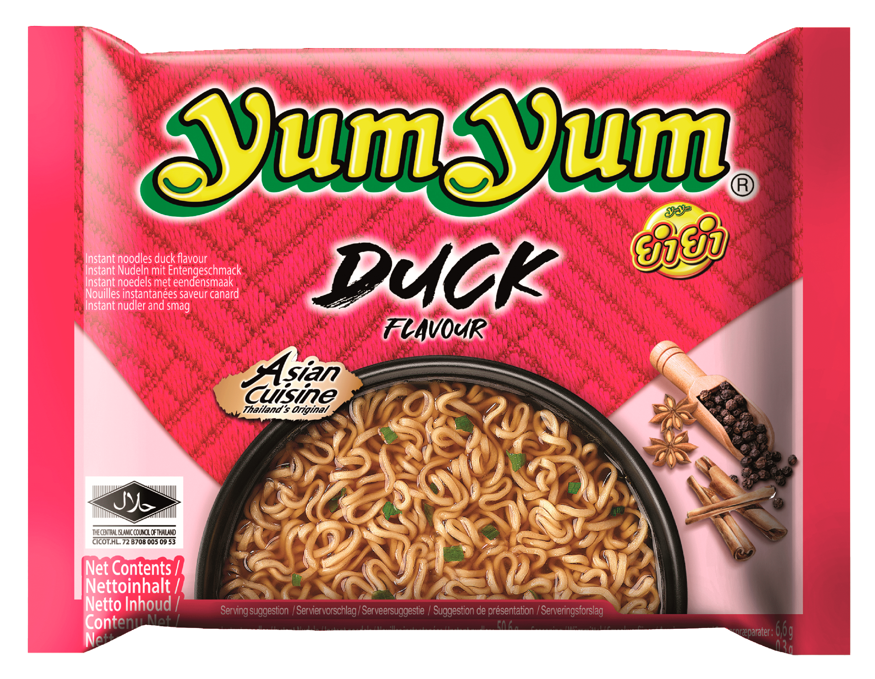 Yum Yum Noodlesoep Peking eend