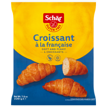 Schär  Croissant à la Française Glutenvrij  4 Stuks 220 g