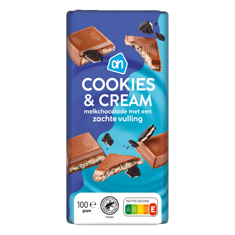 AH Cookies cream melkchocolade
