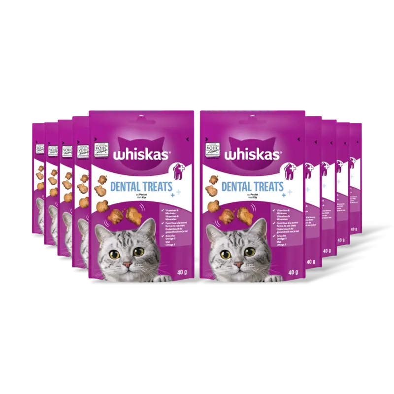 Whiskas Dentabites kip kattensnacks 10-pack