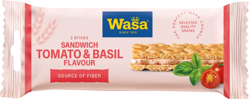 Wasa Sandwich tomato & basil 3-pack
