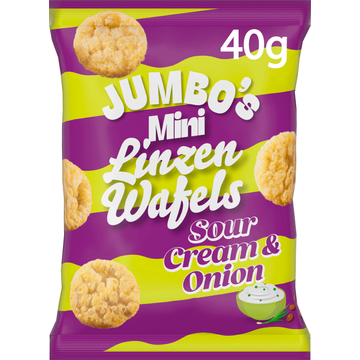 Jumbo's Mini Linzenwafel Sour Cream & Onion 40 g