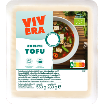 Vivera Zachte Tofu 550 g