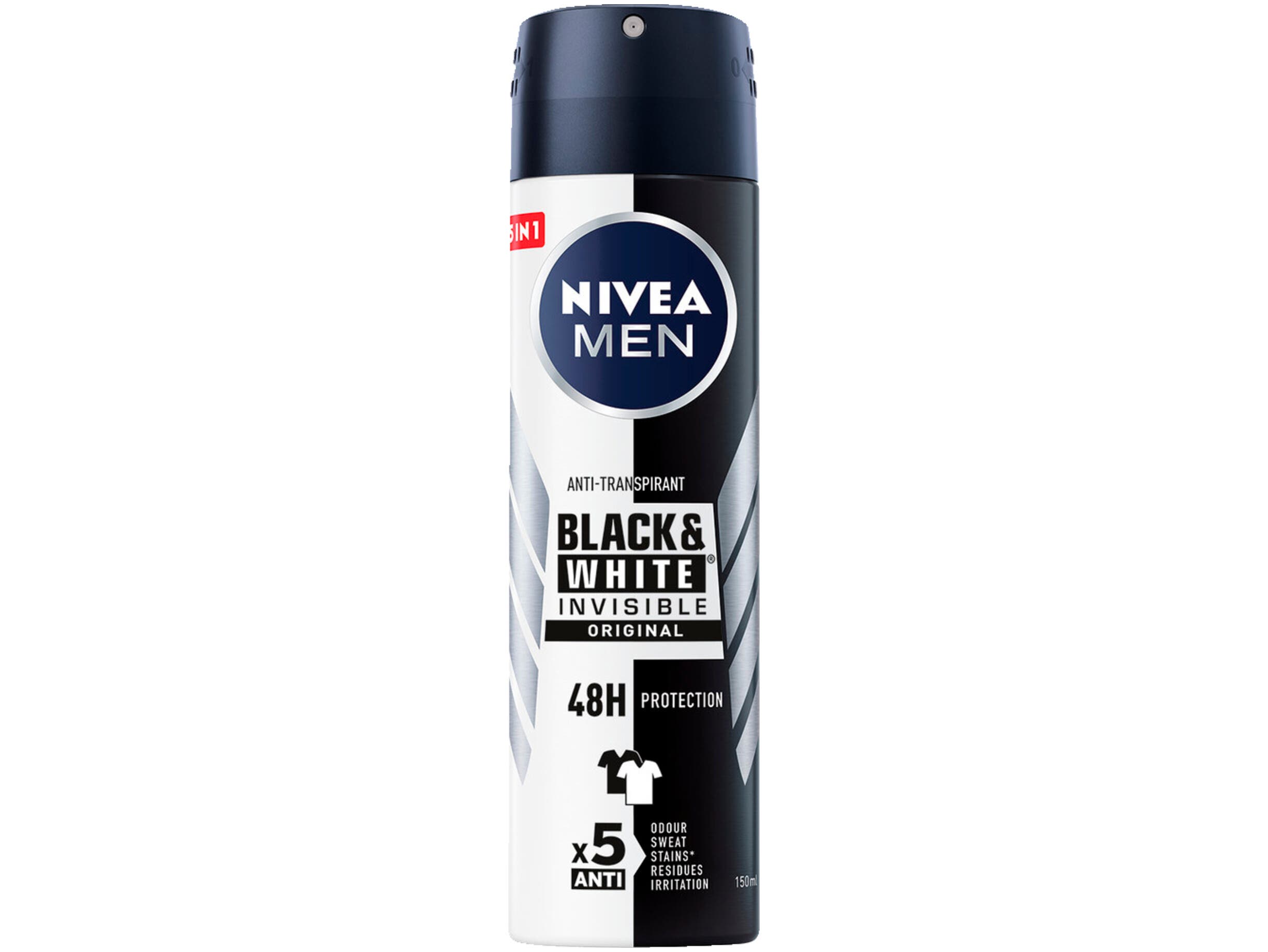 Men black & white deodorant
